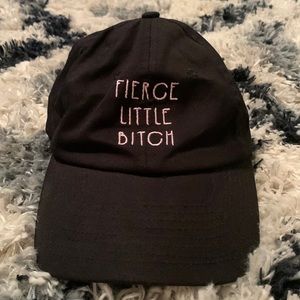 “Fierce Little Bitch” hat from Spencer’s